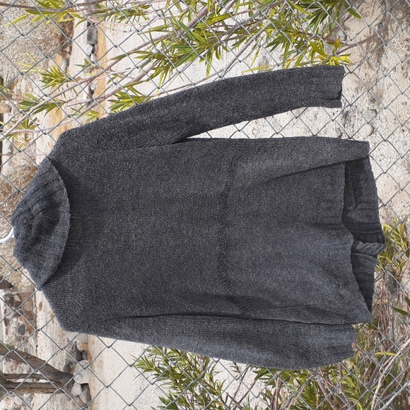 Merona Grey Light Pea Coat, Size M - Picture 6 of 8